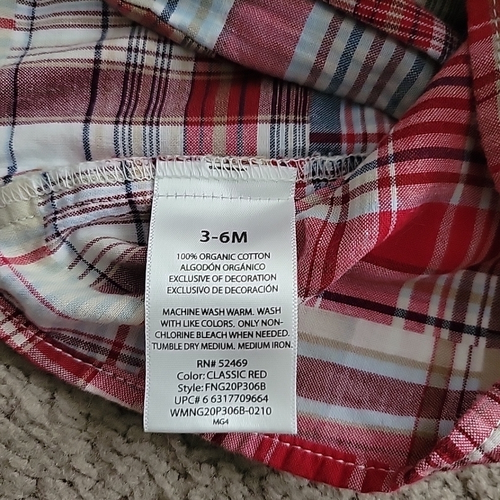 Faded Glory Baby Girl's Plaid Sleeveless Dress - Picture 6 of 9